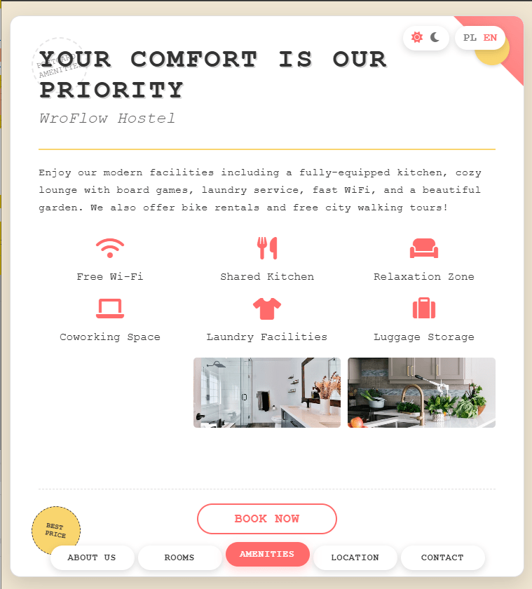 Hostel Template 4